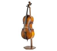 STRICH Support en bois pour violoncelle | Présentoir robuste en bois de violoncelle pour 1/2, 1/4, 3/4, 4/4, 1/8, 7/8