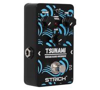 STRICH TSUNAMI Pédale de guitare Overdrive, effet Overdrive vintage Blues, True Bypass, modes chaud ou chaud pour guitare électrique, noir