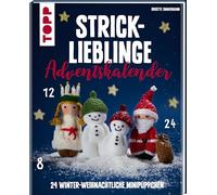 Strick-Lieblinge Adventskalender. Adventskalenderbuch: 24 winter-weihnachtliche Minipüppchen