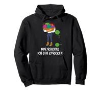 Strickerin Laine à Tricoter avec Inscription « Mir Reichts Ich geh Stricken » Sweat à Capuche