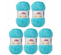 Strickfein Himalaya Dolphin - 80335 - Super Bulky (6) - Pelote de 100 g - 120 m - Aiguille 6,5 mm - 5 x 100 g - Menthe