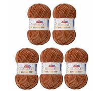 Strickfein Himalaya Dolphin Baby - 80337 - Super Bulky - Fil à tricoter chenille - 5 x 100 g - Marron