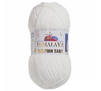 Strickfein Himalaya Dolphin Laine pour bébé Fil de coton Laine à tricoter pour tricot Crochet 80363 Crème