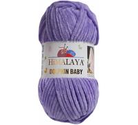 Tricot fin Himalaya Dolphin Baby Wolle Garn Baumwolle Strickwolle zum Stricken häkeln (80364 Lila)