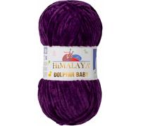 Tricot fin Himalaya Dolphin Baby Wolle Garn Baumwolle Strickwolle zum Stricken häkeln (80328 Dunkellila)