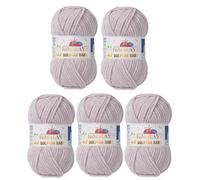 Strickfein Himalaya Dolphin - Super Bulky (6) - Pelote de laine à tricoter pour bébé - 100 g - 120 m - Aiguille 6,5 mm - 5 x 100 g (beige)