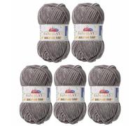 Strickfein Himalaya Dolphin - Super Bulky (6) - 80320 - Pelote de laine à tricoter pour bébé - 100 g - 120 m - Aiguille 6,5 mm - 5 x 100 g - Gris foncé