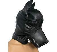 Strict Leather Black Ultimate Leather Dog Hood