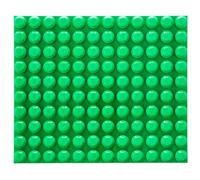 Strictly Briks Bloc de Construction, Briques pour débutants, plaques de Base empilables, Grandes Chevilles, Compatible avec Toutes Les Grandes Marques, Vert, 1 pièce, 12,5 x 15 Pouces.
