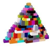 Strictly Briks® - Ensemble de 108 Briques Construction n°2 Big Briks - pour Grosses Briques/avec Gros tenons - Compatible avec Les Plus Grandes Marques - Multicolore