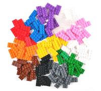 Strictly Briks Kit de démarrage de briques plates classiques, 12 couleurs, 144 pièces, 5,1 x 10,2 cm, ensemble de jeu créatif pour enfants de 3 ans et plus, 100 % compatible avec toutes les grandes