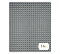 Strictly Briks Plaque de Base de qualité - pour Grosses Briques/avec Gros tenons - Compatible avec Les Plus Grandes Marques - 38,1 x 26,6 cm - Gris Clair