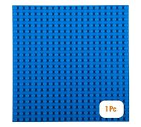 Strictly Briks Plaque de Base empilable - de qualité - pour Grosses Briques/avec Gros tenons - Compatible avec Les Plus Grandes Marques - 41,2 x 34,9 cm - Bleu