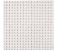 Strictly Briks Plaque de Base empilables - de qualité - Compatible avec Les Plus Grandes Marques - 25,4 x 25,4 cm - Blanc