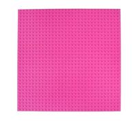 Strictly Briks Plaque de Base empilables - de qualité - Compatible avec Les Plus Grandes Marques - 25,4 x 25,4 cm - Rose