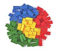 Strictly Briks Toy Grands Blocs de Construction pour Enfants et Tout-Petits, compatibles avec Toutes Les Grandes Marques, Bleu, Vert, Rouge et Jaune, 108 pièces.