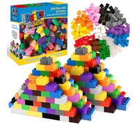 Strictly Briks Toy Grands Blocs de Construction pour Enfants et Tout-Petits, Ensemble de Grosses Briques pour 3 Ans et Plus, 12 Couleurs Arc-en-Ciel, 204 pièces