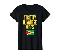 Strictly Guyanese Vibes Guyana Flag Carnival T-Shirt Graphique avec Valeur