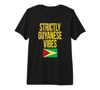 Strictly Guyanese Vibes Guyana Flag Carnival T-Shirt Haut de Gamme