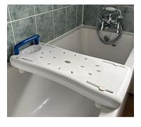 StrideOn Planche de bain/douche avec poignée - Siège de baignoire antidérapant pour personnes blessées, personnes âgées ou handicapées, planche de transfert réglable pour un bain et une douche en