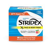 Stridex Lot de 90 coussinets XL pour le visage et le corps