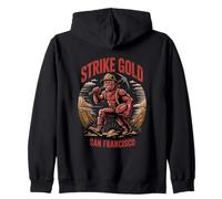 Strike Gold San Francisco Cool Football City Sport Fan Sweat à Capuche