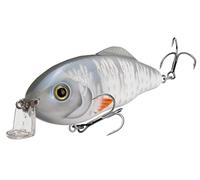 Strike King Hybrid Hunter Jr. Fishing Lure, Shallow Diving Crankbait, 90-Degree Bill, 3D Eyes, Rattle, Dives 2 to 4-Feet, 1/2-Ounce, Size 4 & 6 Treble Hooks