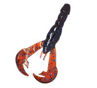 Strike King Rage Craw 4-inch Fishing Lure, Soft Plastic Grub, Unique Design, Realistic Pincers, Slender Body, 4-inches, 7-Pack