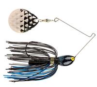 Strike King Ratlin Minuit spécial Spinnerbait Jupe de poussière de Diamant (Noir/Bleu/Argent Lame, 12,4 Gram)