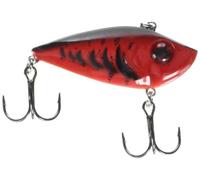 Strike King (REYESD38-450) Leurre de pêche Red Eye Shad, Crankbait sans lèvres, hochets internes flottants, Yeux 3D, 4 hameçons triples de Taille Premium, 0,9 g, coulant, Rouge Delta