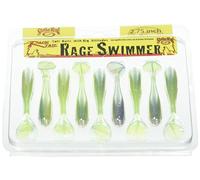 Strike King RGSW314-591 Rage Swimmer Leurre de Pêche en Plastique Souple Paddletail Minnow Cône Nez Minnow Corps Souple Cône Cône Mincée Corps Cône Souple Cône Mincée Queue 8cm 8pcs Sexy Shad 2.0