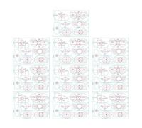 Strike Tape | 10 feuilles d'autocollants d'alignement pour frappe, bâton de golf - Femmes Hommes Adolescents Athlète Distance de Swinging Pratique Intérieur