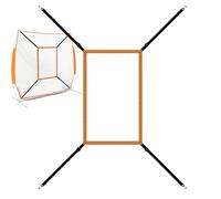 Strike Zone Filet de cible, cible de zone de frappe | Cible de pitching Softball réglable, filet d'entraînement de baseball pour frapper, frapper, attraper, exercices de pitching et précision de