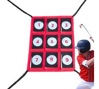 Strike Zone - Numbered 9-Hole Pitching Trainer for Accuracy, Softball Baseball Throwing Practice Net, Portable Durable PVC Oxford Construction, For Kids Players Outdoor Backyard Field