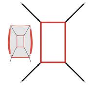 Strike Zone Target - Filet de lancer réglable - Pour le pitching, les coups et les coups - Filet de pêche - Aide à l'entraînement de baseball avec crochets et sangles pour le développement des