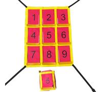 Strike Zone Target for Baseball Net - Numbered Softball Pitching Target | Batting Accuracy Trainer, Golf Hitting Netting for Lawn Garden Backyard Camping Playground, High Visibility Training Gear