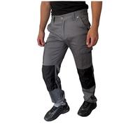 STRIKER - Pantalon de Travail Gris à 4 Poches - Tissu Stretch, Gamme Expert (FR/ES, Alpha/Lettres, L, Taille Normale, Taille Normale, Noir)