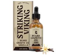 Striking Viking Huile de croissance de barbe avec biotine, 2 Fl Oz (1 pièce) (Vanille)