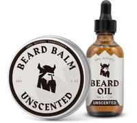Striking Viking Set Huile Et Baume À Barbe - 30 ml Chacun, Sans Parfum | Soin Sans Rinçage Double Usage - Discipline, Coiffe, Adoucit Et Hydrate Aussi La Moustache