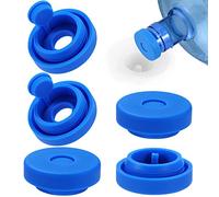 Striludo Lot de 5 bouchons de carafe à eau, bouchon de rechange réutilisable en silicone anti-fuite pour bouteilles de 55 mm