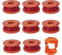 Strimmer Line Spools Compatible with Worx 20V WA0004 Strimmer Line for CGT183A CGT18LA1 WG180 WG150 WG152 WG153 WG163 WA0010 Strimmer Trimmer (8+2)