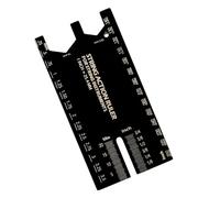 String Action Gauge - 8x4 Cm Precision Aluminum Alloy Guitar Measuring Ruler Tool | Setup Maintenance Repair Performance Adjustment Supporting Players Beginners Accurate Instrument Measurement Tool