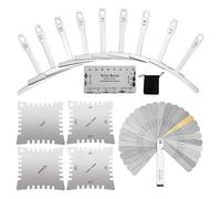 String Action Gauge Règle d'action pour guitare - Règle d'action de chaîne Feeler avec échelle claire, kit de configuration polyvalent Luthier Outil de mesure pour musiciens guitaristes