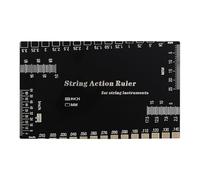 String Action Ruler - Stainless Steel Fret Gauge | Guitar, Bass, Mandolin, Banjo Setup Tools, String Height Measuring Tool, Fret Leveling Guide, Guitar Adjustment, Repair Tool, Music Accessories