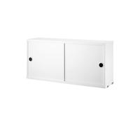 String Armoire à portes coulissantes String blanc. 78x20 cm