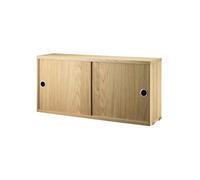 String Armoire à portes coulissantes String chêne. 78x20 cm