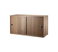 String Armoire à portes coulissantes String noyer. 78x30 cm