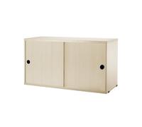 String Armoire à portes coulissantes String placage frêne. 78x30 cm