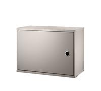 String Furniture Armoire avec porte battante String système beige lxHxP 58x42x30cm