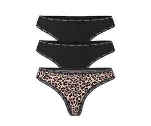String brésiliennes imprimées femme Guess Basic (x3) Noir M